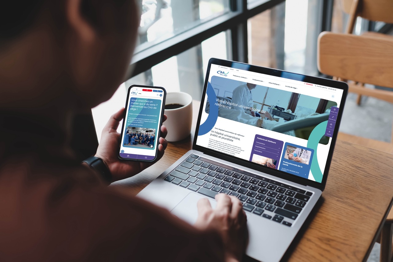 Nouveau site web Ecrans et smartphone avec nouveau site