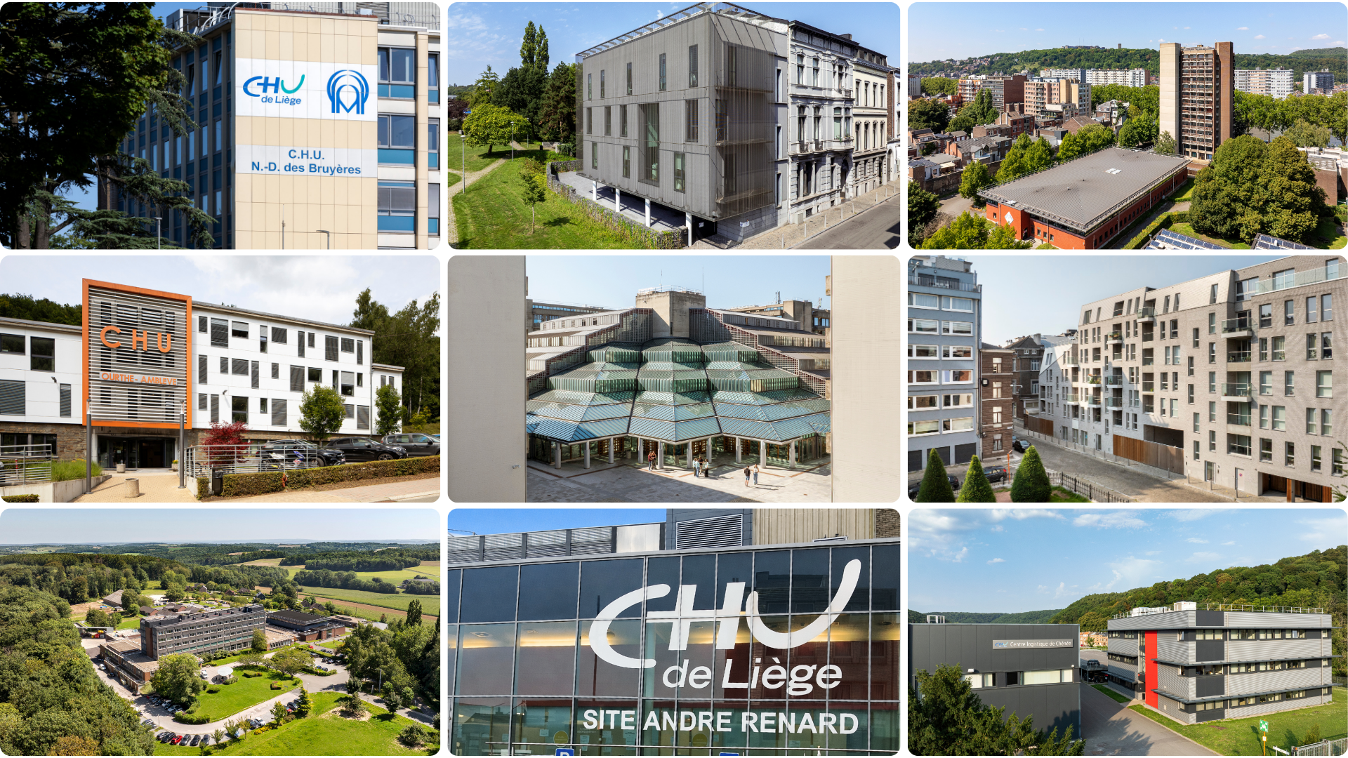 Vue d’ensemble d’un hôpital